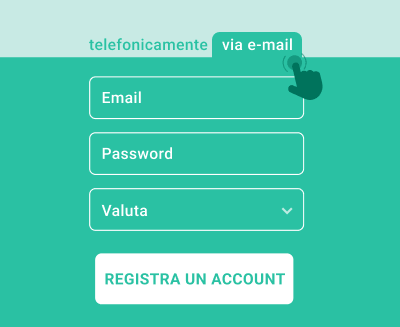 Rеgіѕtrаzіοnе vіа е-mаіl