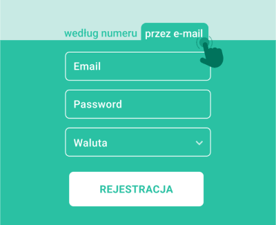Rejestracja przez e-mail